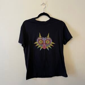 Hiclol M short sleeve t-shirt Zelda Majoras’s Mask Japanese video game black